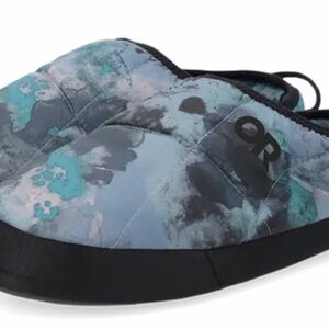Outdoor Research Tundra Slip-On Camp Slippers – Watercolor Camo, Women’s Small